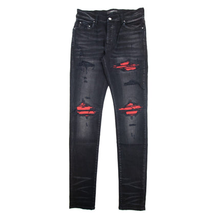 Amiri Ultra Suede Mx1 Jean Aged Black