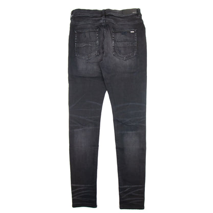 Amiri Ultra Suede Mx1 Jean Aged Black