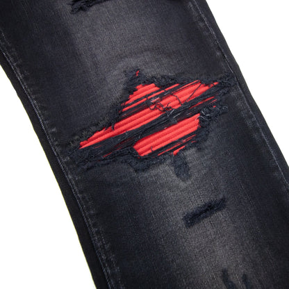Amiri Ultra Suede Mx1 Jean Aged Black