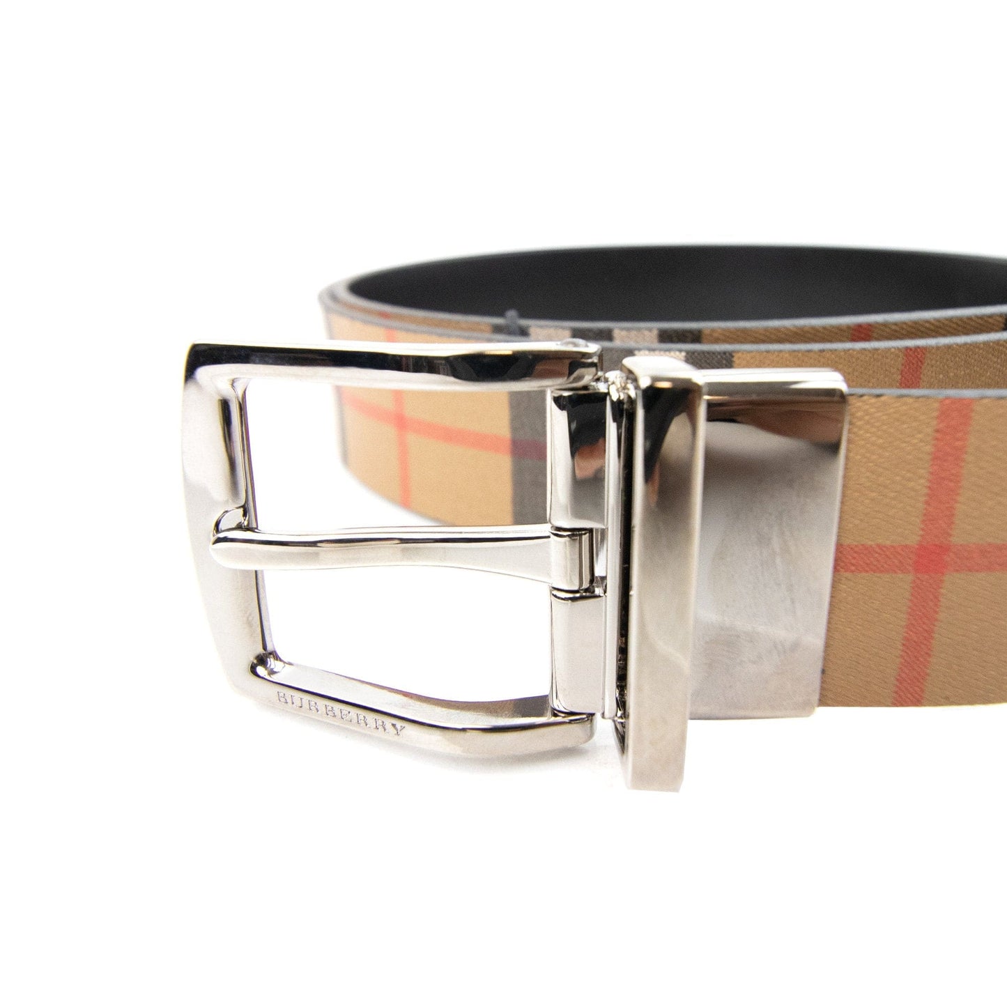 Burberry Clark Reversible Leather Belt Black IO2