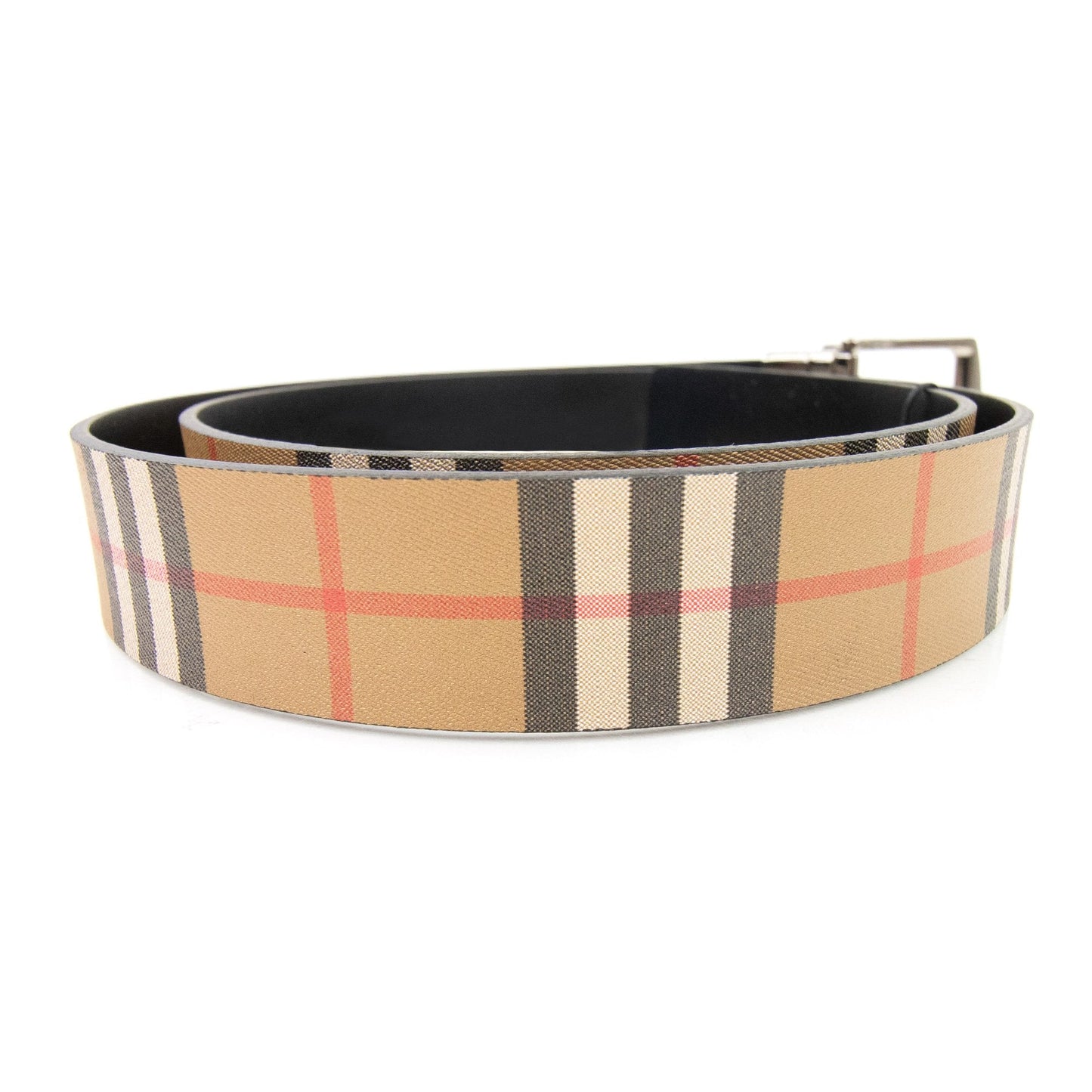 Burberry Clark Reversible Leather Belt Black IO2