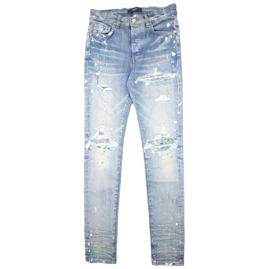 Amiri Paint Splatter Mx1 Jean Clay Indigo IO2