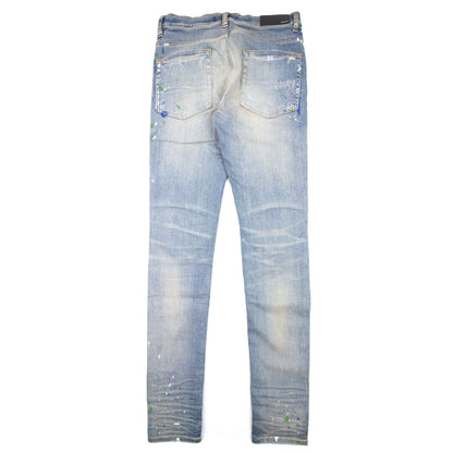 Amiri Paint Splatter Mx1 Jean Clay Indigo IO2
