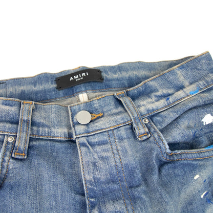 Amiri Paint Splatter Mx1 Jean Clay Indigo IO2