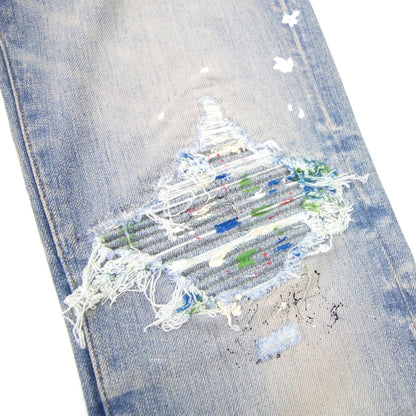Amiri Paint Splatter Mx1 Jean Clay Indigo IO2