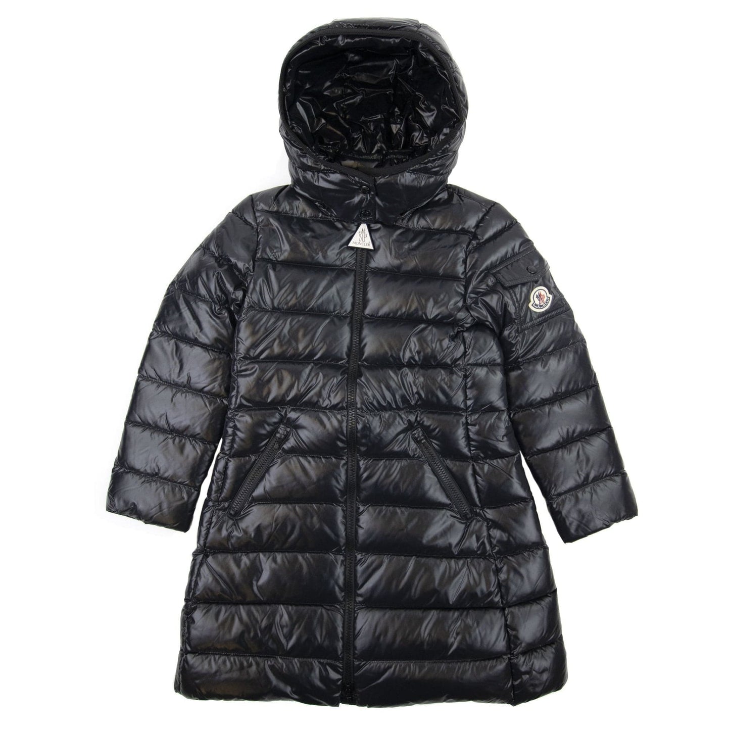 Moncler Junior Moka Padded Coat Black