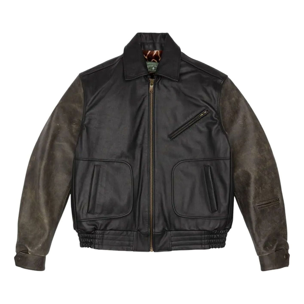 Denim Tears Leather Moto Jacket 'Multicolor' FW25OAL12122143