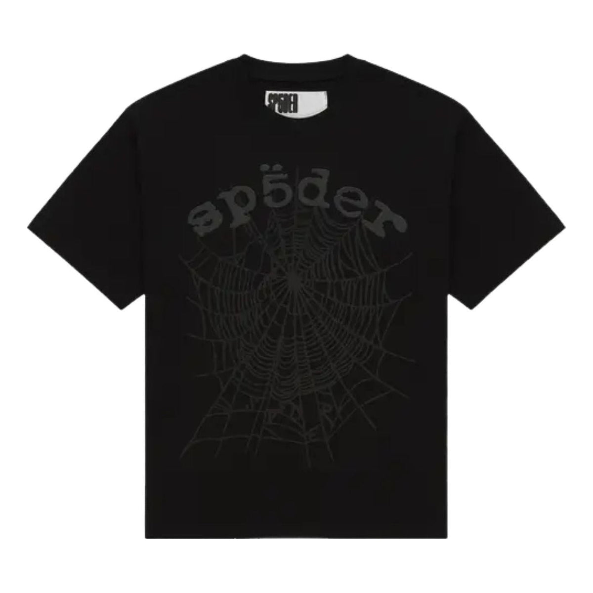 Sp5der Phantom Og Web V2 T-Shirt 'Black' TE034FW25BLK