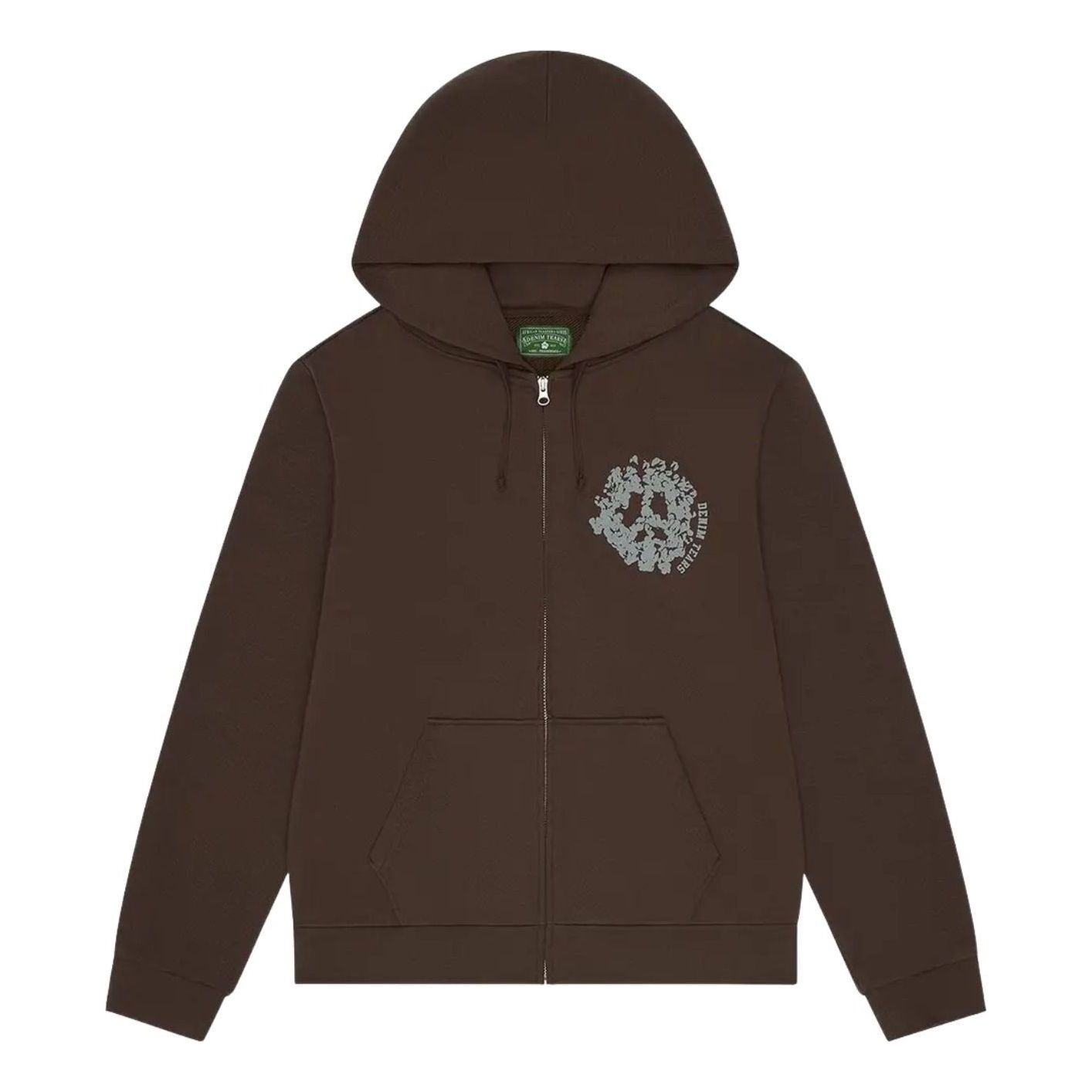 Denim Tears Denim University Zip Hoodie 'Brown' FW25TZH10392640