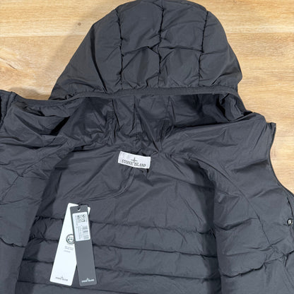 Stone Island Seamless Tunnel Nylon Down-TC Hooded Jacket in Black