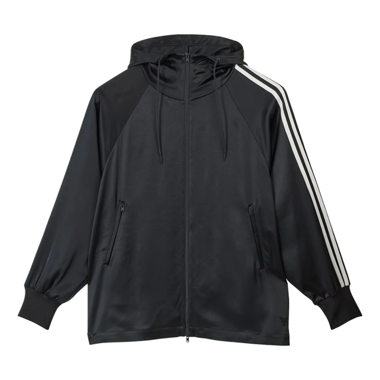 (WMNS) adidas x Y-3 Tech Silk Zip Hoodie Asia Sizing 'Black White' IQ1798
