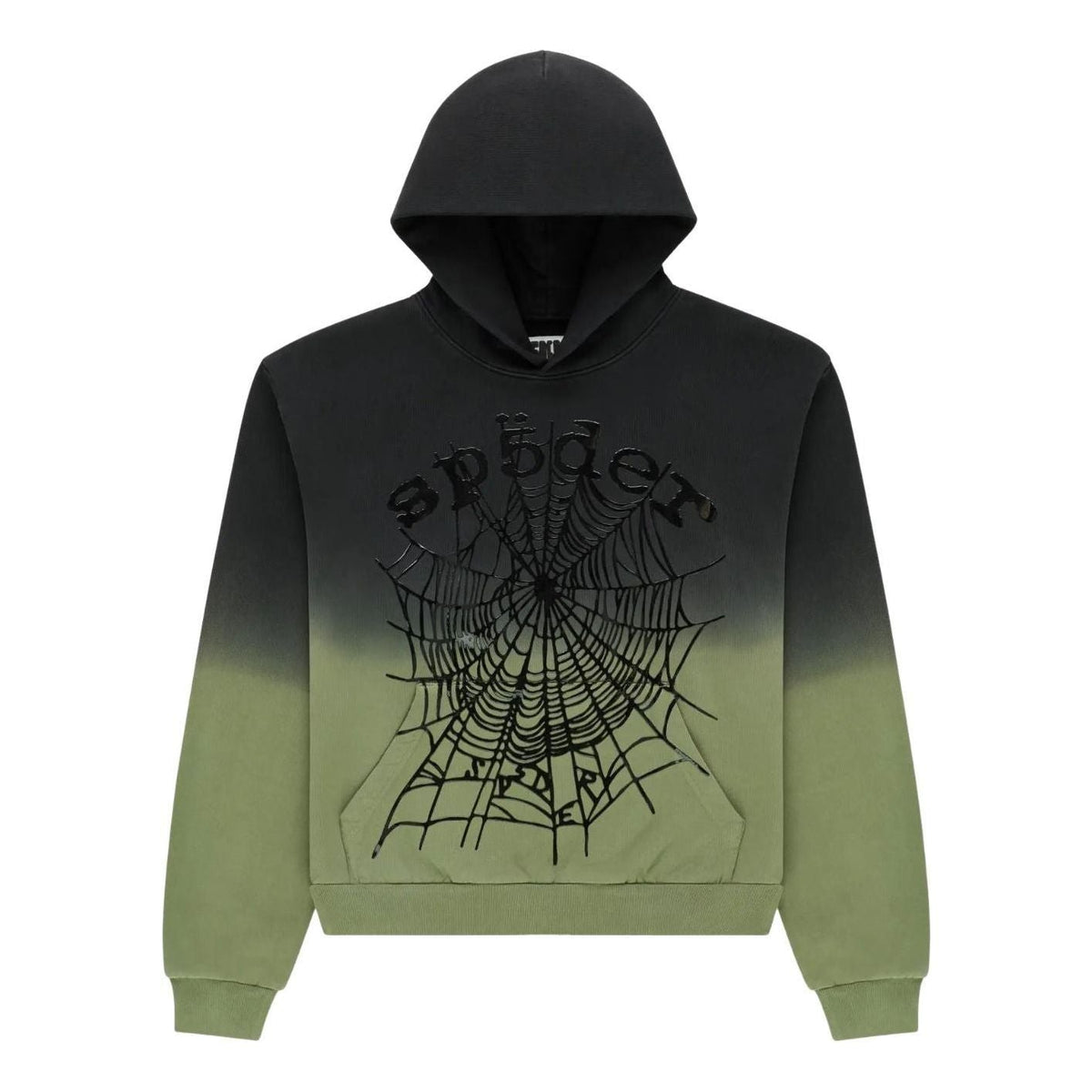 Sp5der OG Web Ombre Hoodie 'Black' ST008SS26BLK