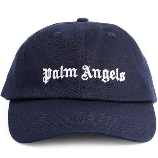 Palm Angels Navy Logo Cap