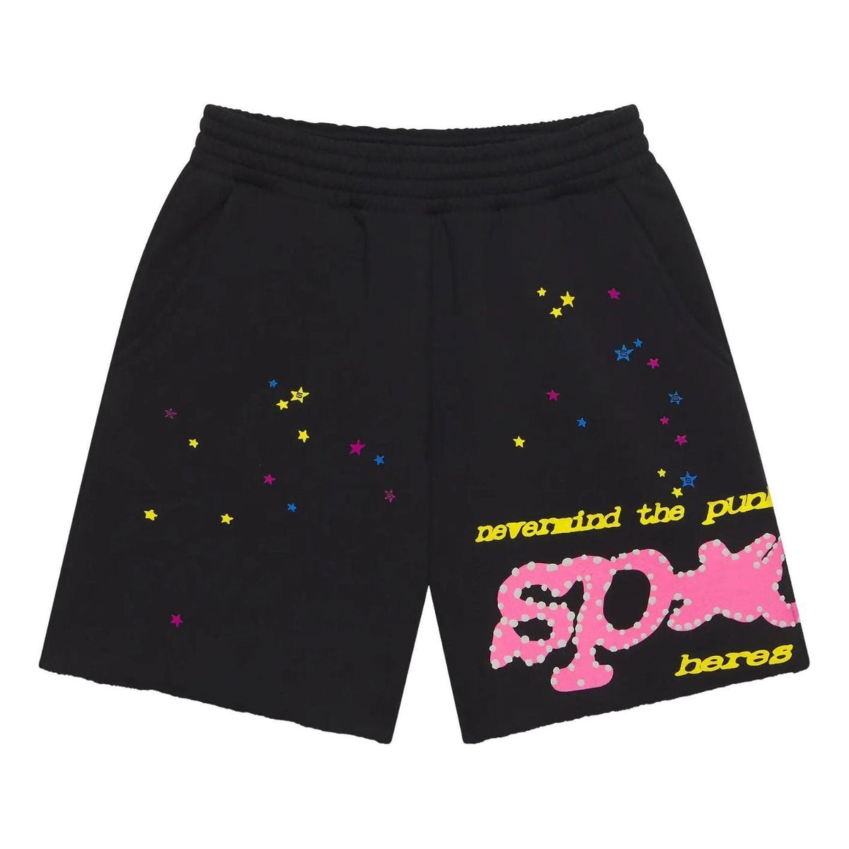 Sp5der Punk V2 Sweatshort 'Black' SH010SS26BLK