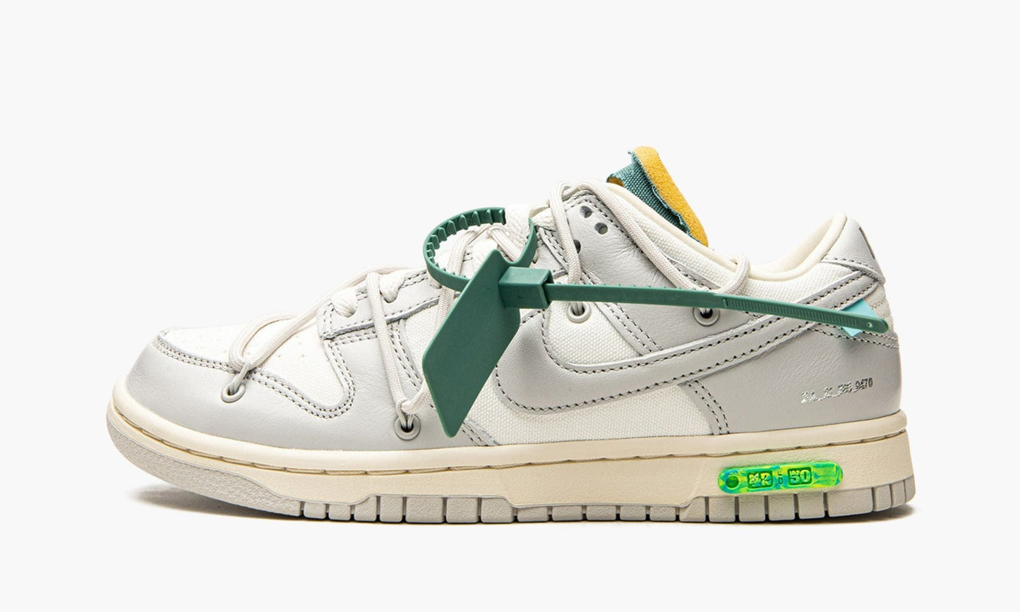 NIKE X OFF WHITE DUNK LOW LOT 42