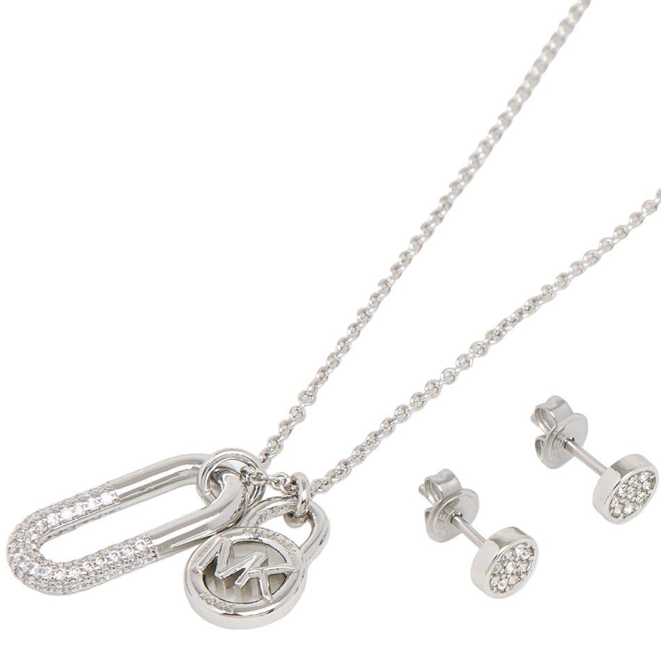 Michael Kors Silver Tone Two Piece Jewellery Set