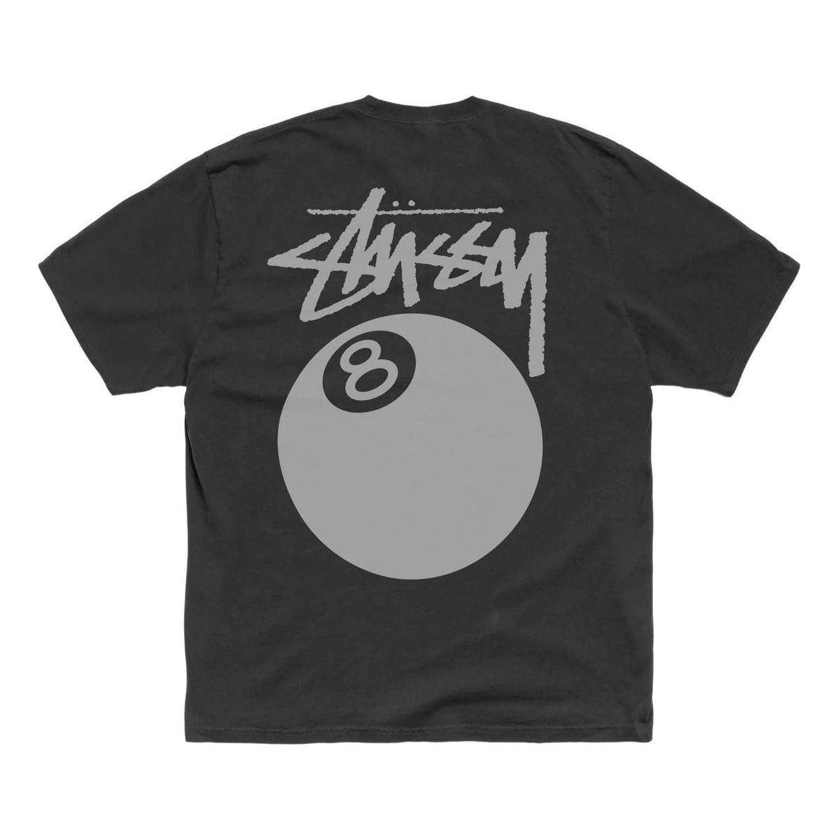 Stussy 8 Ball T-Shirt Pigment Dyed 'Faded Black' 1905022-FBLA