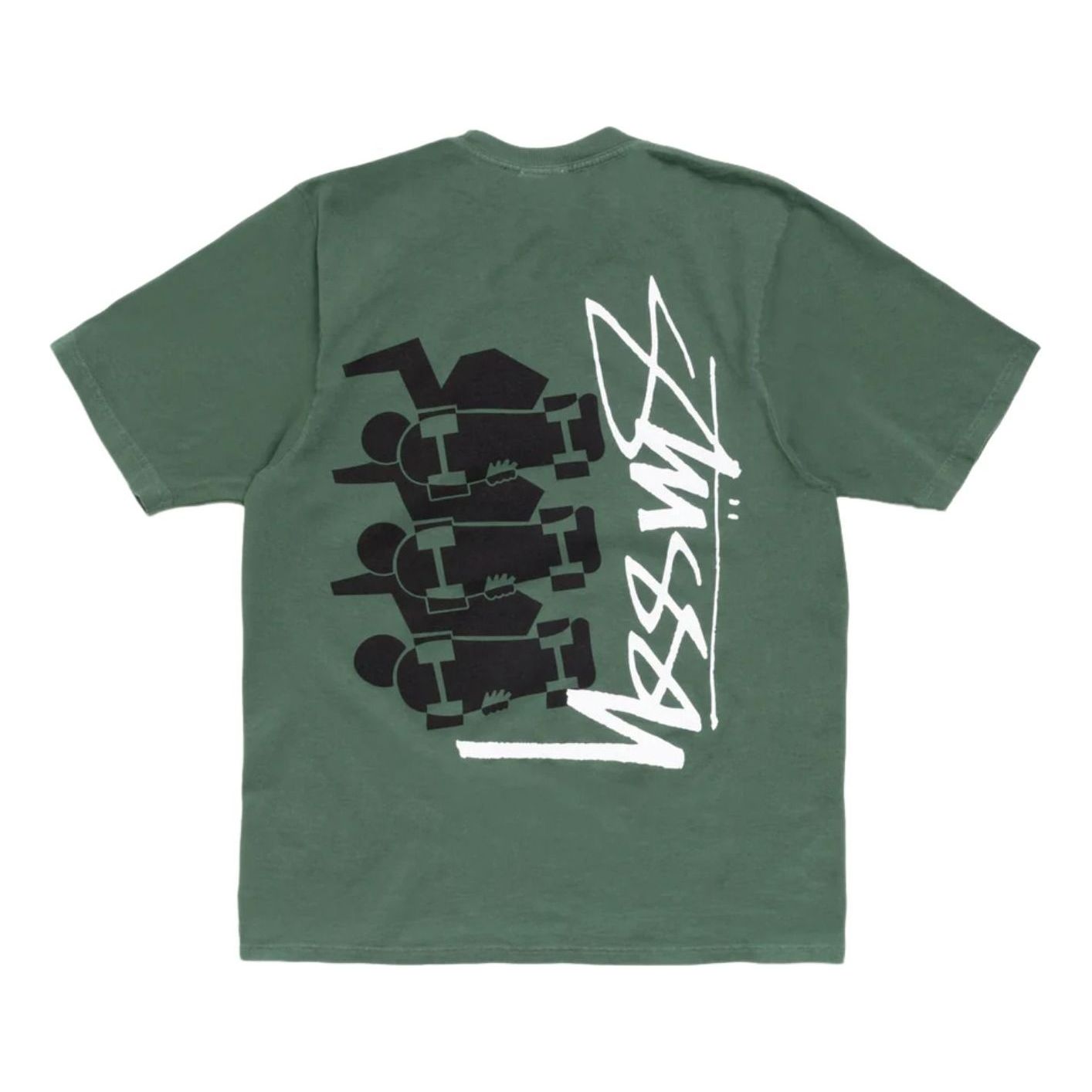 Stussy Skate Stack T-Shirt Pigment Dyed 'Pine' 1905178-PINE