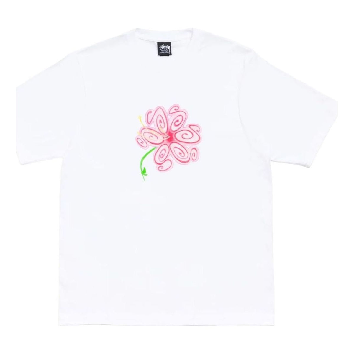 Stussy S Flower T-Shirt 'White' 1905189-WHIT