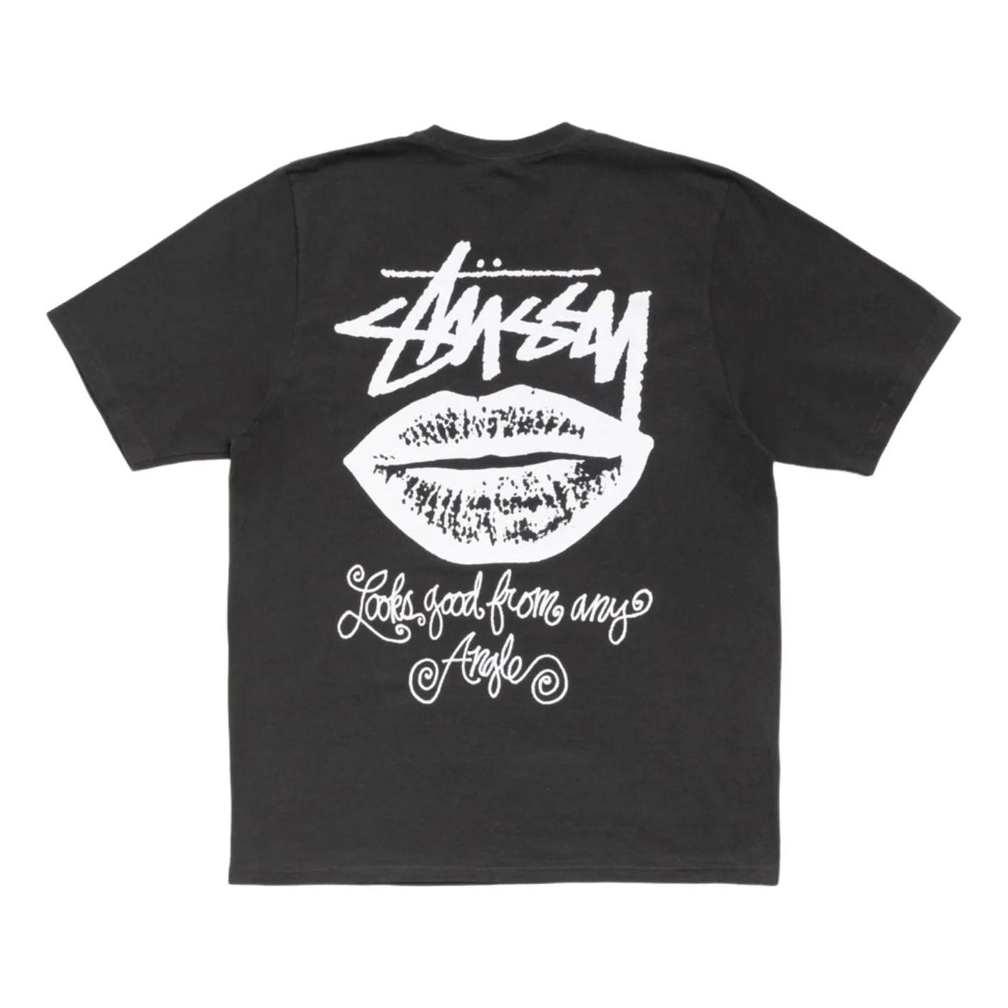 Stussy Any Angle T-Shirt Pigment Dyed 'Faded Black' 1905196-FADE