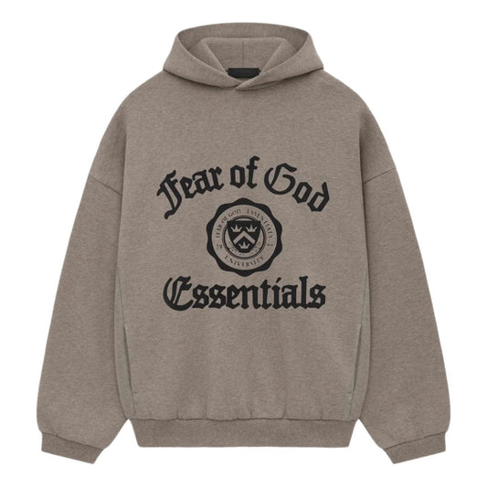 Fear of God Essentials Heavy Fleece Vintage Shrunken Hoodie 'Heather Gray' 192HO246214F