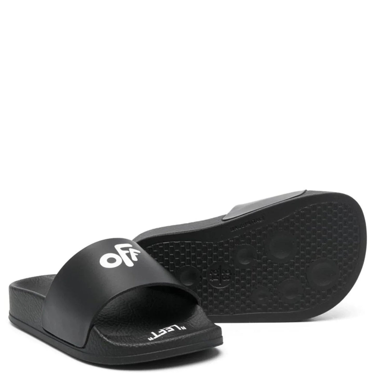 Kids Off-White Pool Sliders