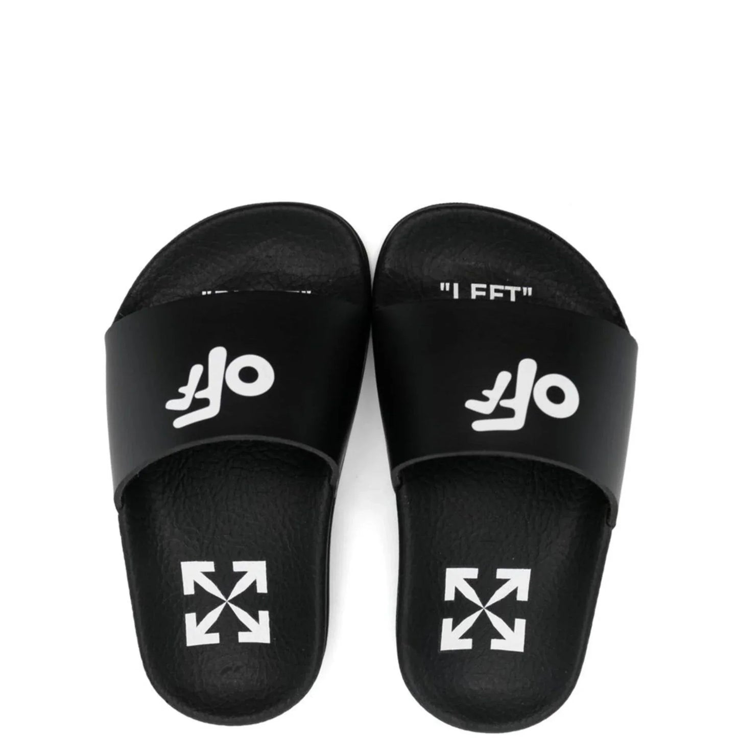 Kids Off-White Pool Sliders