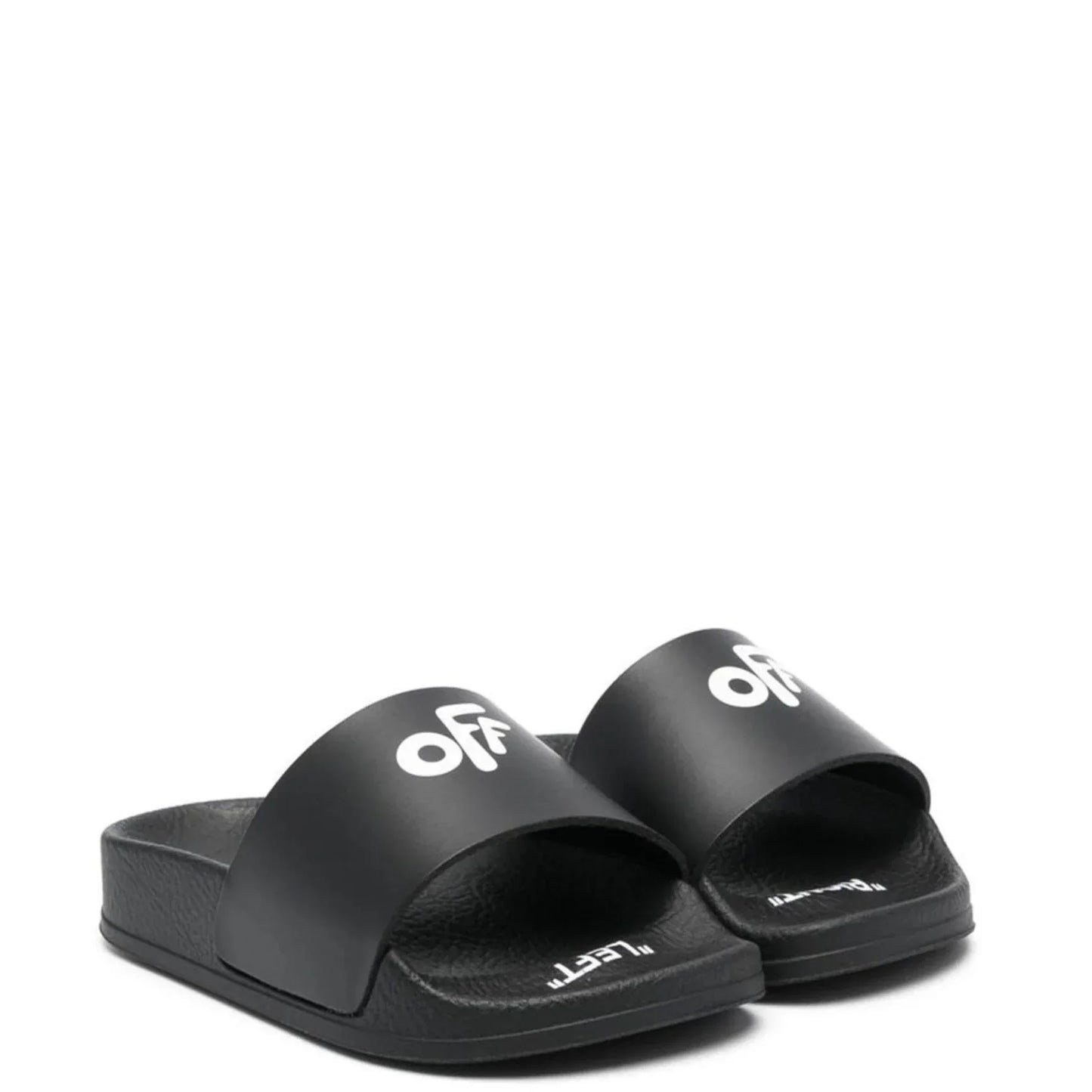 Kids Off-White Pool Sliders