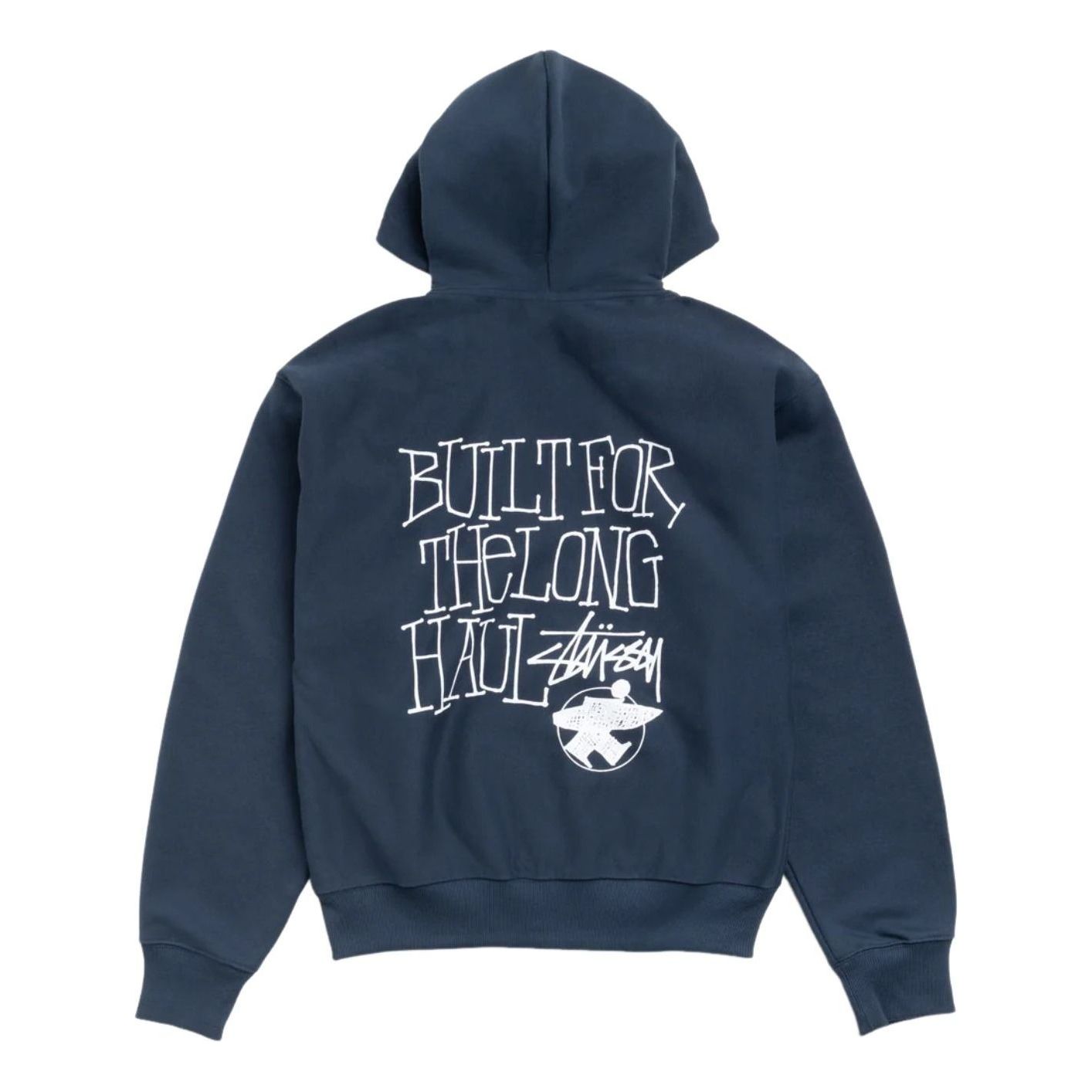 Stussy Long Haul Zip Hoodie 'Navy' 1975185-NAVY