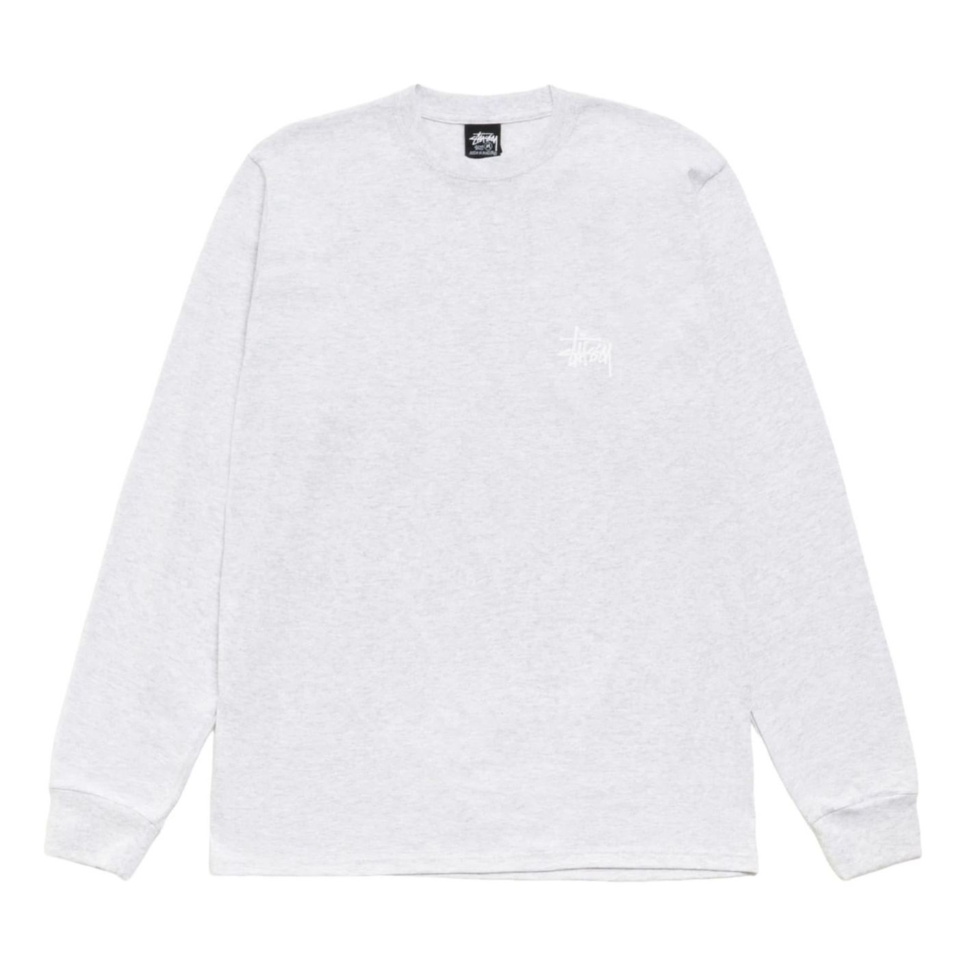 Stussy Basic Stussy Long Sleeve T-Shirt 'Ash Heather' 1995000-HEAT