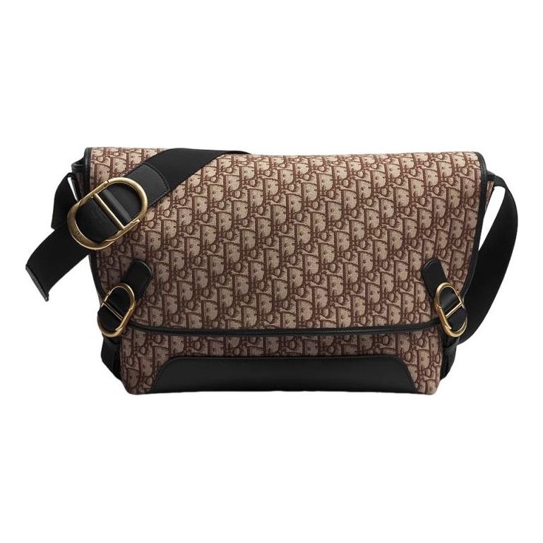DIOR 26 Large Jett Messenger Bag with Flap 'Brown' 1DBME210YUS-H45E