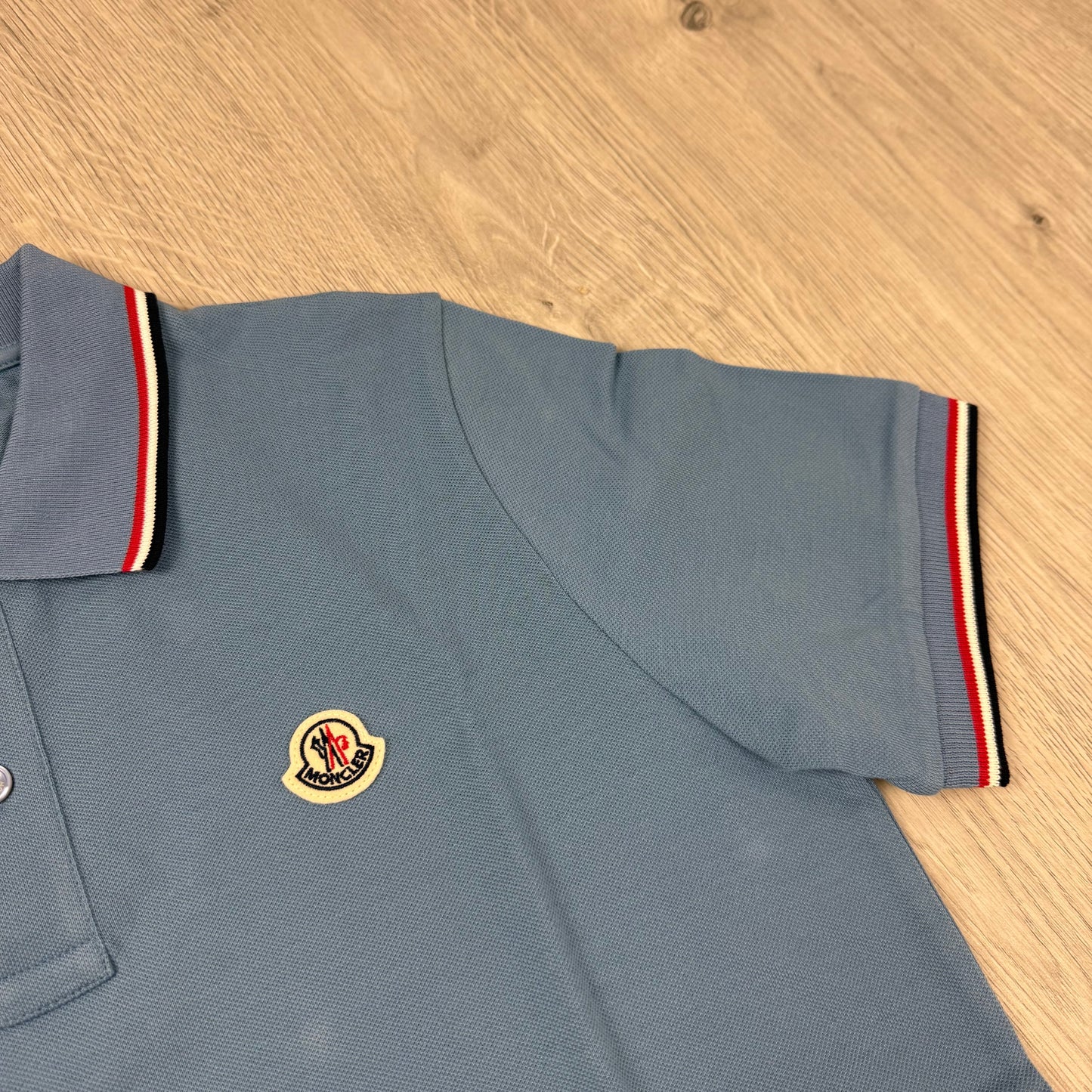 Moncler Junior Trim Polo Shirt - Blue
