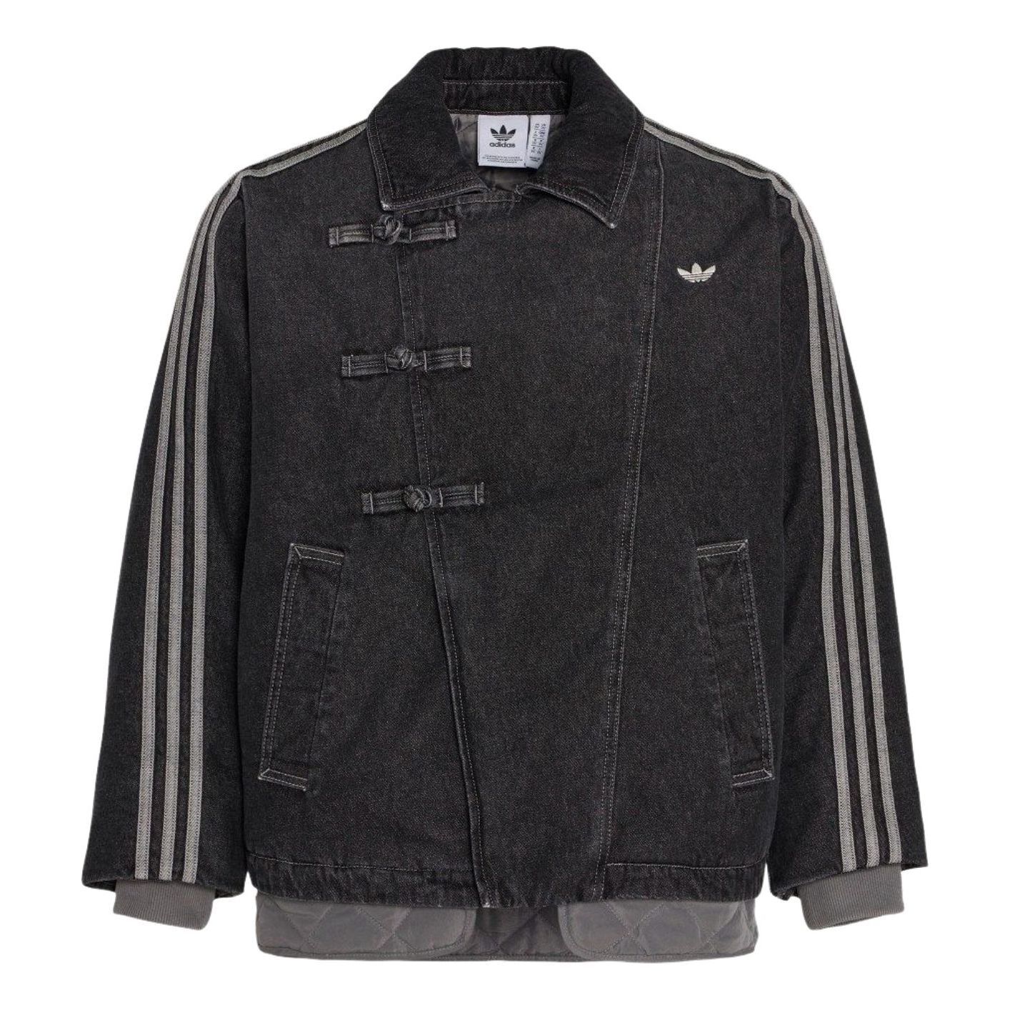 adidas New Year Pad Jacket Asia Sizing 'Medium Black Denim' KR5066