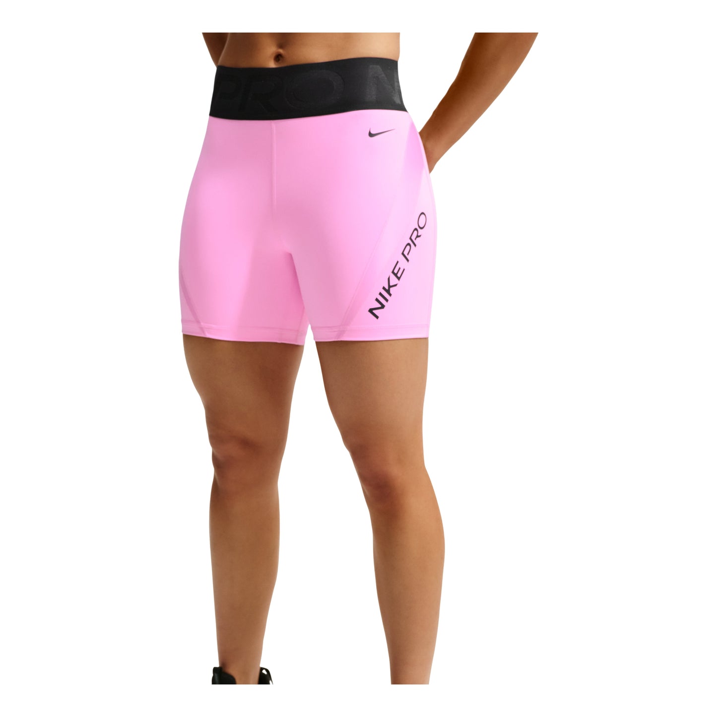 (WMNS) Nike x Keely Hodgkinson Pro Sculpt Dri-FIT High-Waisted 5" Biker Shorts 'Pink Rise Black' IM9961-621