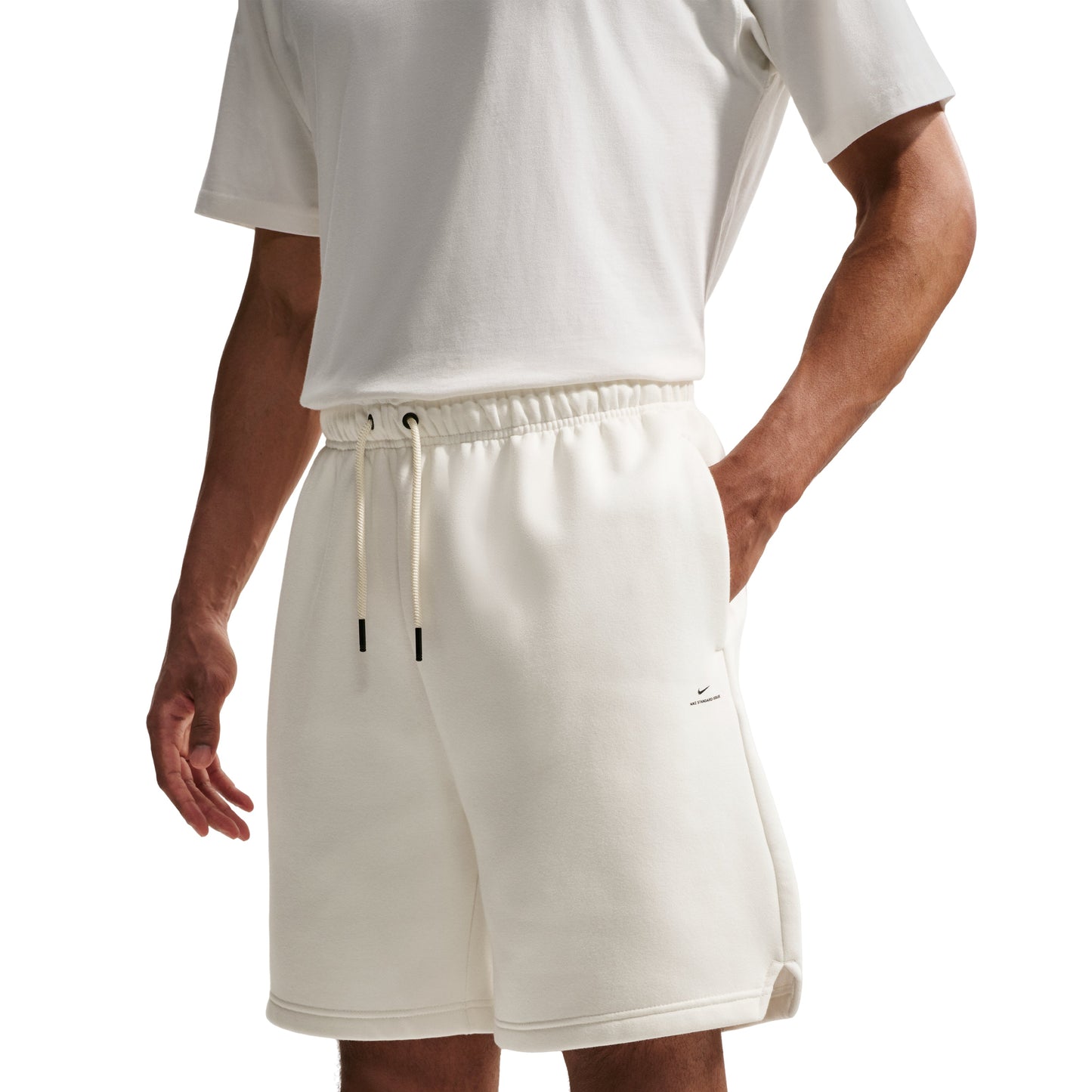 Nike Tech Fit Standard Issue Brush Fleece 8In Short 'Sail Pale Ivory' IU3281-133