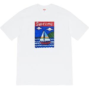 SUPREME SAILBOAT TEE WHITE