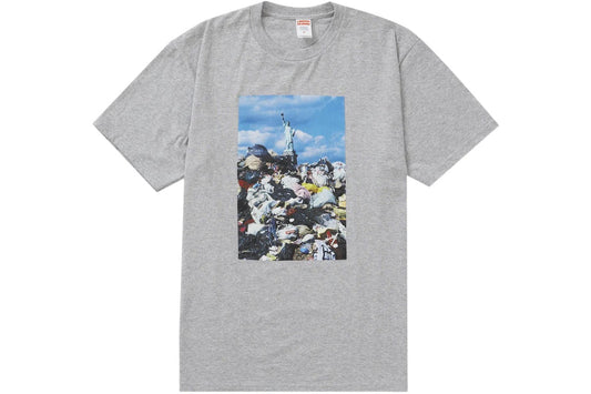 SUPREME TRASH TEE HEATHER GREY