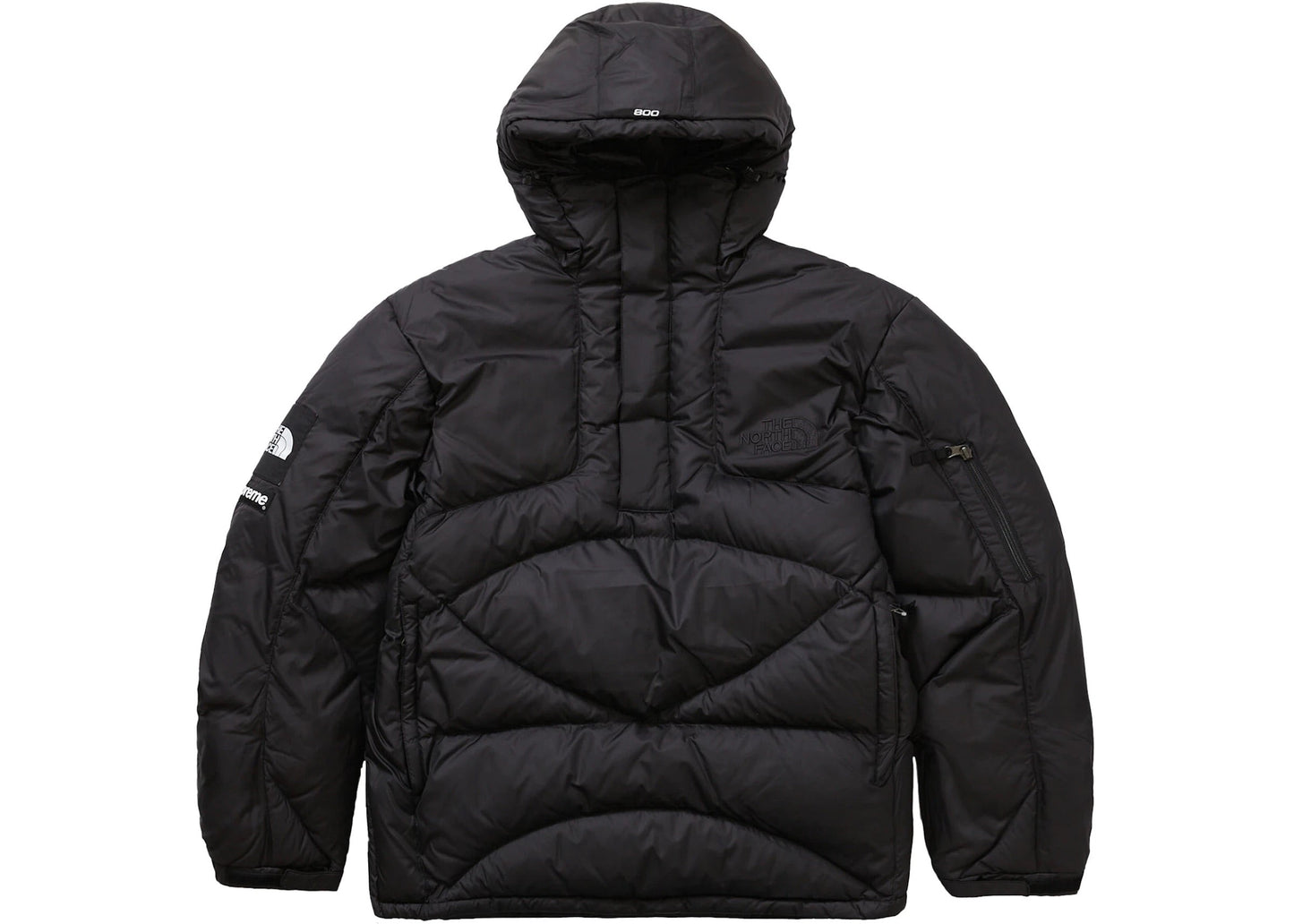 SUPREME X THE NORTH FACE 800-FILL HALF ZIP JACKET BLACK
