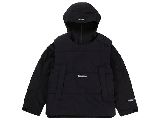 SUPREME 2 IN 1 GORE-TEX SHELL WIND STOPPER VEST BLACK