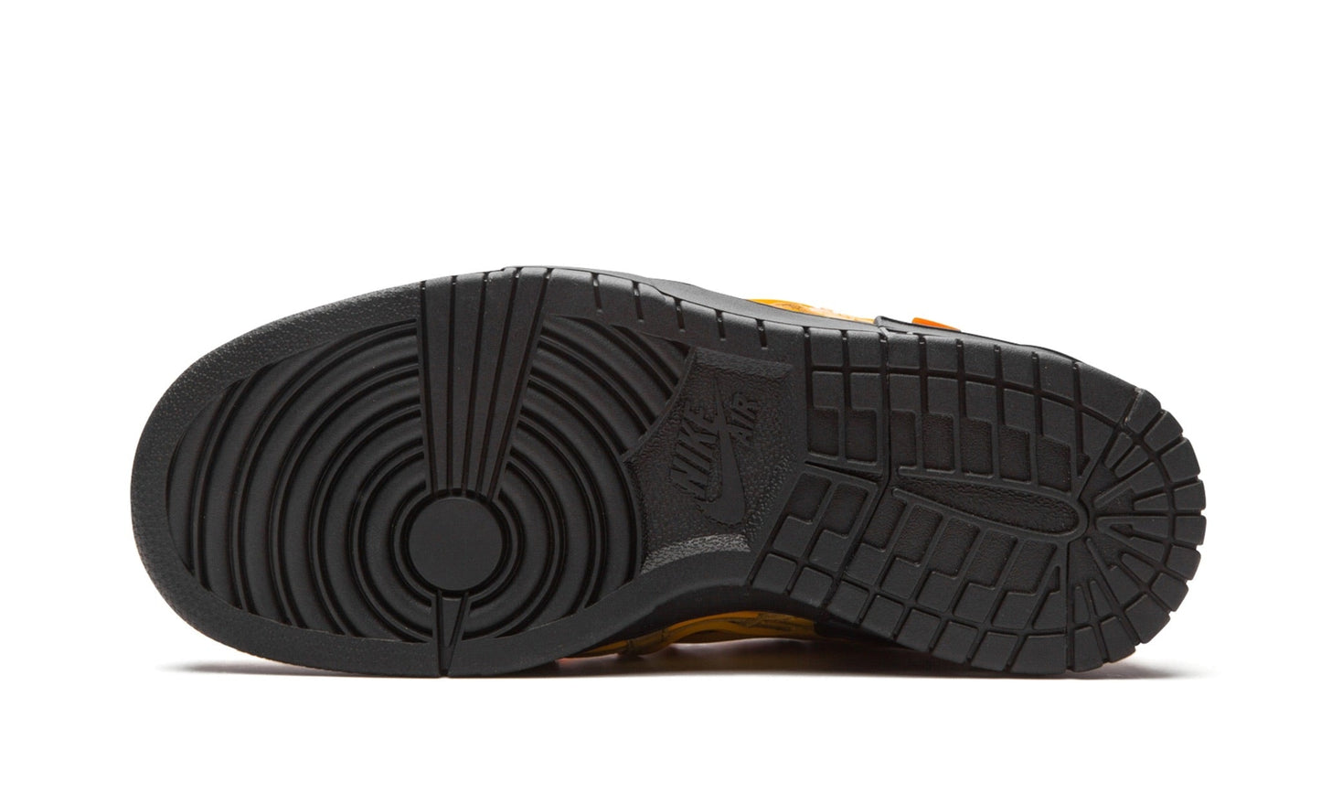 NIKE X OFF WHITE RUBBER DUNK UNIVERSITY GOLD