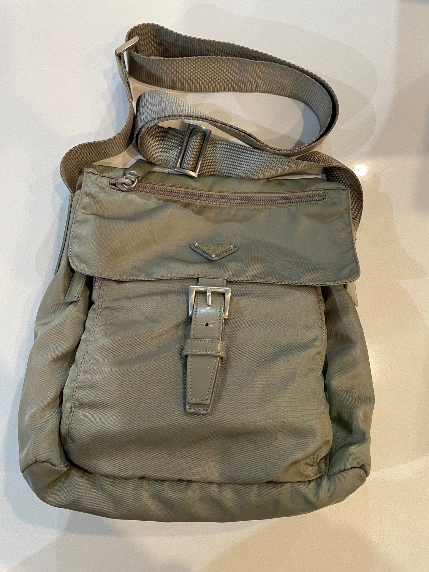 PRADA LIGHT GREEN CROSSBODY