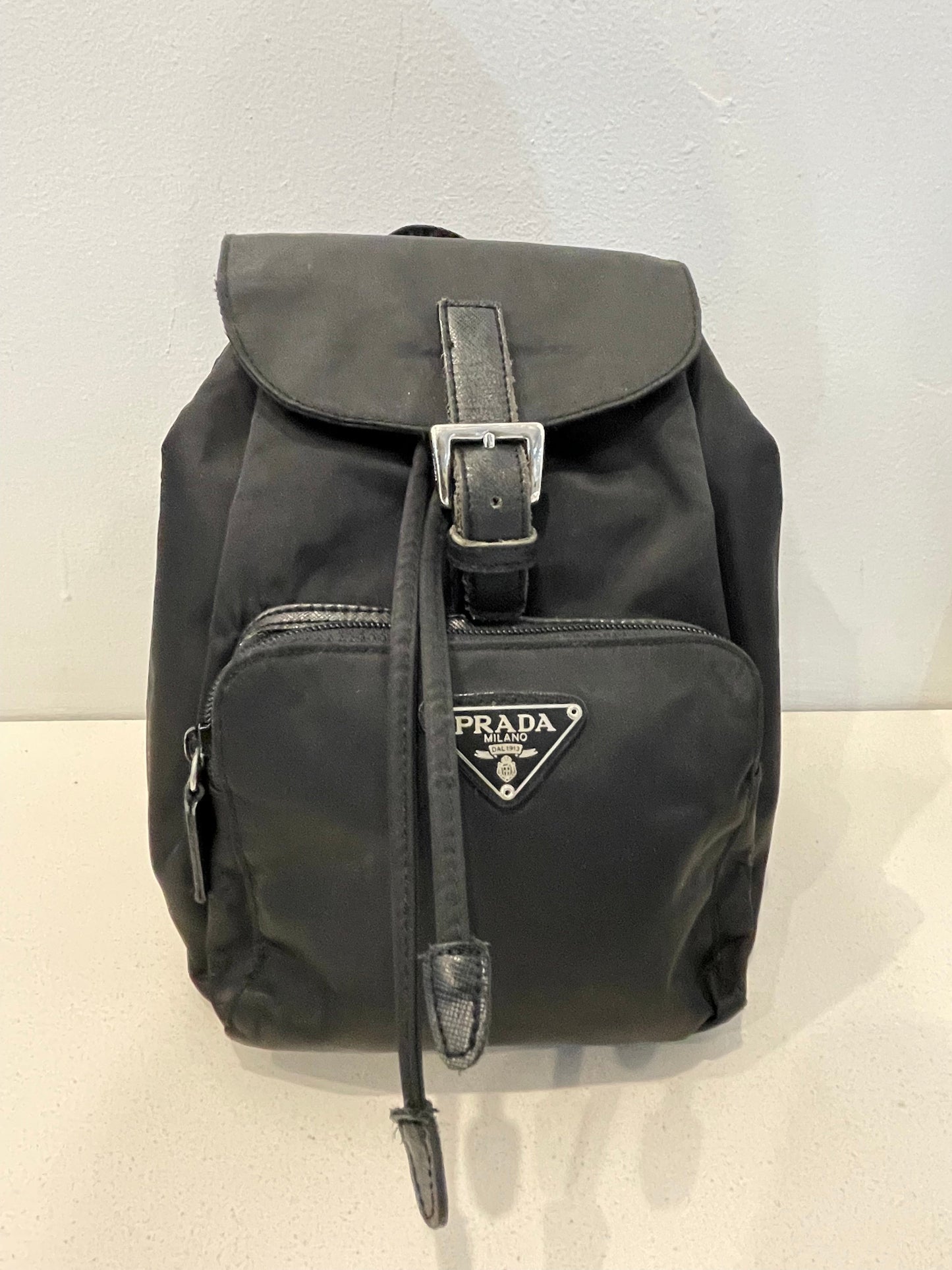 PRADA BLACK BACKPACK MINI