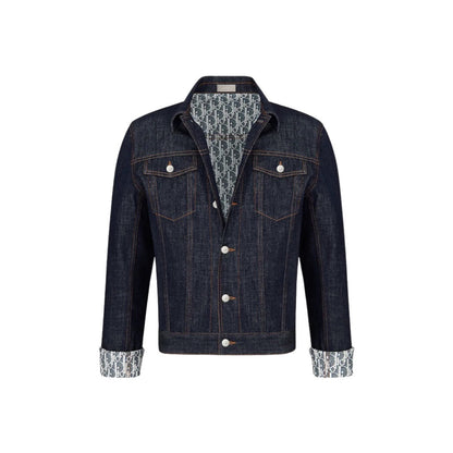 DIOR OBLIQUE JEAN JACKET NAVY