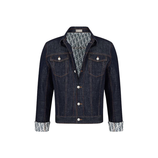 DIOR OBLIQUE JEAN JACKET NAVY