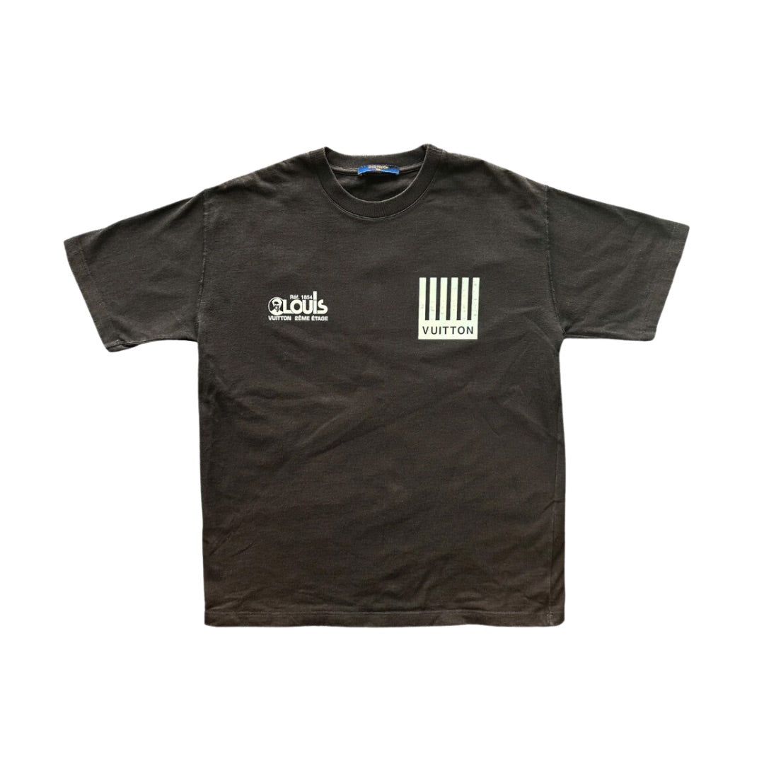 LOUIS VUITTON BARCODE T-SHIRT BLACK