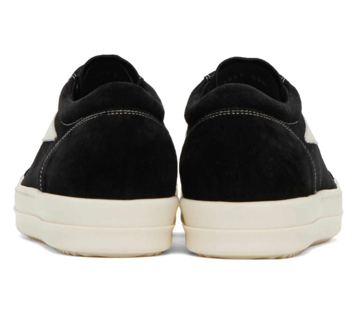 RICK OWENS BLACK VINTAGE SNEAKERS
