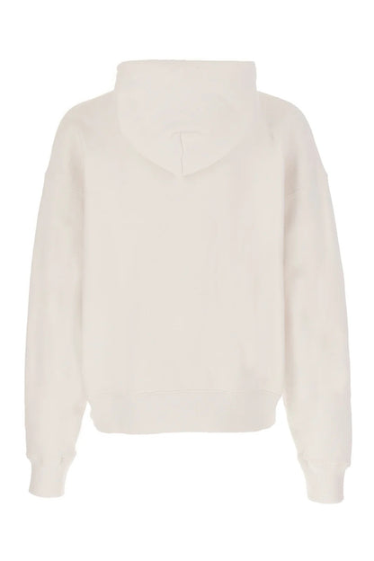 OFF WHITE LOGO PRINTED HOODIE WHITE