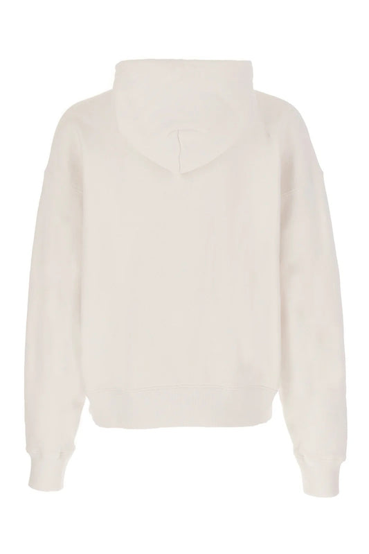 OFF WHITE LOGO PRINTED HOODIE WHITE