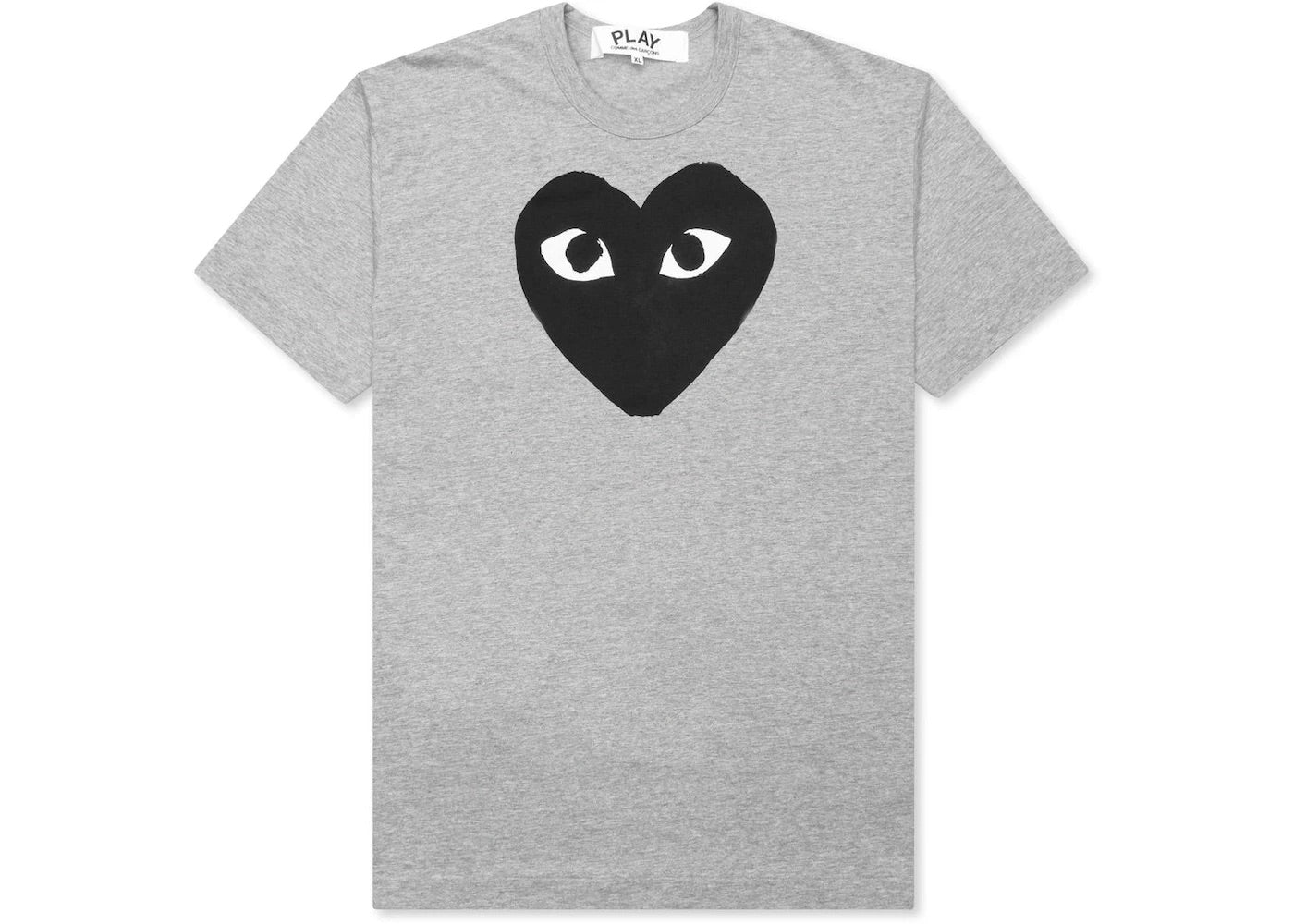 COMME DES GARÇONS PLAY BLACK HEART T-SHIRT GREY