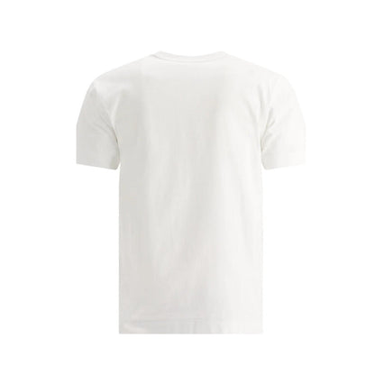 COMME DES GARÇONS HEART LOGO WHITE  / RED T-SHIRT (W)